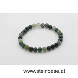 Armband Moosachat 6mm